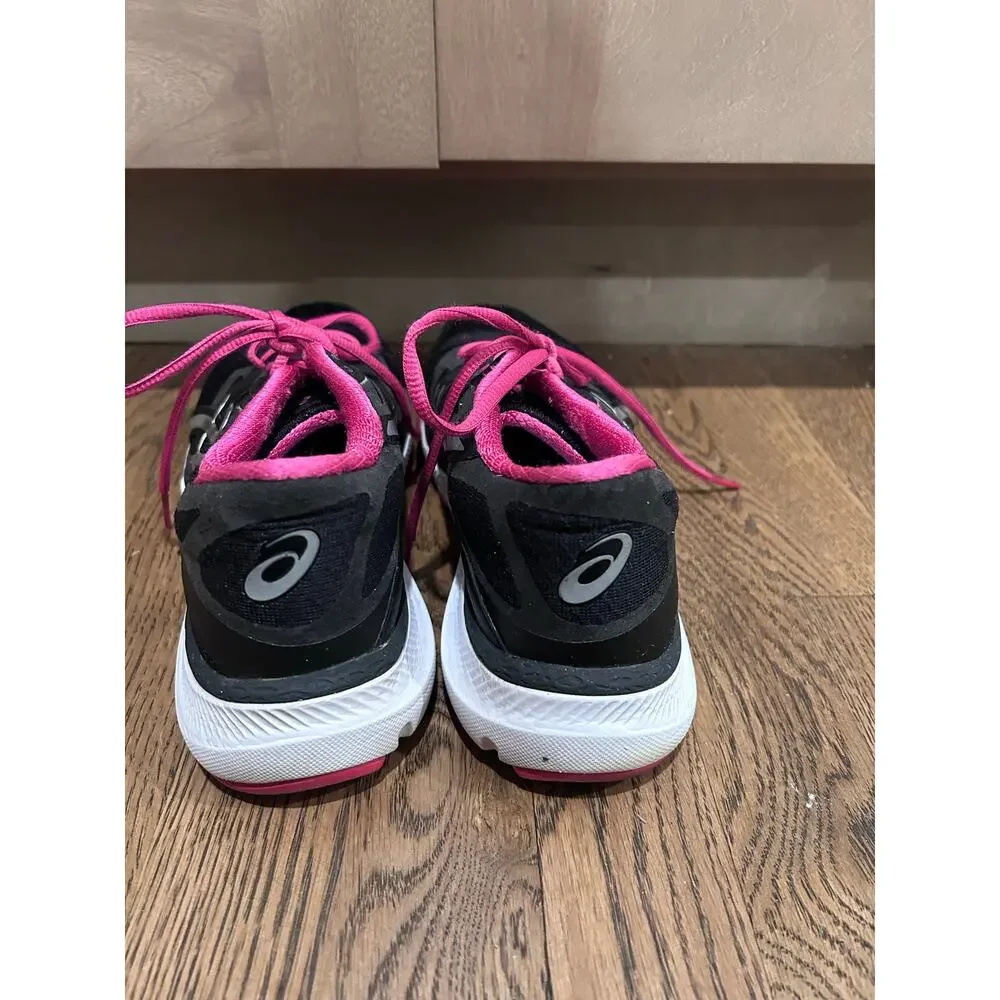 ASICS 33-M Maximalist Running Shoes Black Pink Silver Womens Sz 7 T588N Active